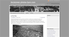 Desktop Screenshot of anciennes-photos-lyon.com